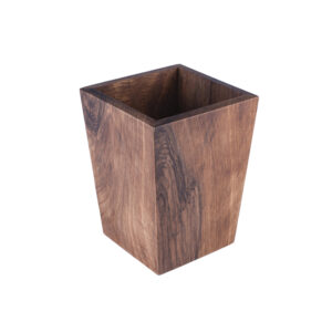 Square Conical Bin Walnut